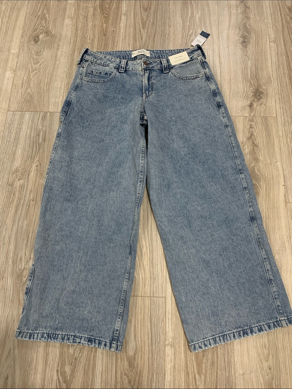 Hollister Light Blue Wide-Leg Denim Jeans